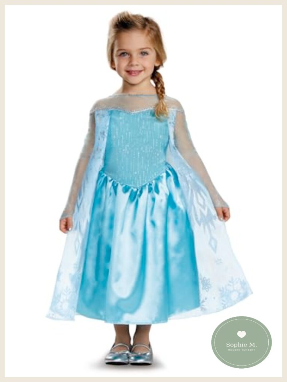 Elsa Toddler Classic Costume Official Disney Frozen Halloween Dress Up Size 2T